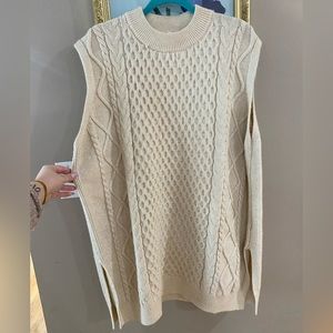 H&M Cable Knit Sleeveless Sweater